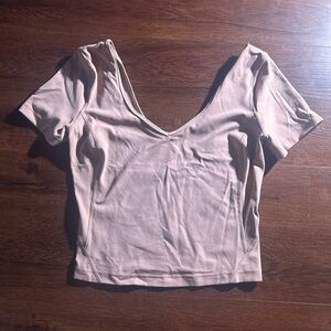 Pink/orange Lululemon Crop Top